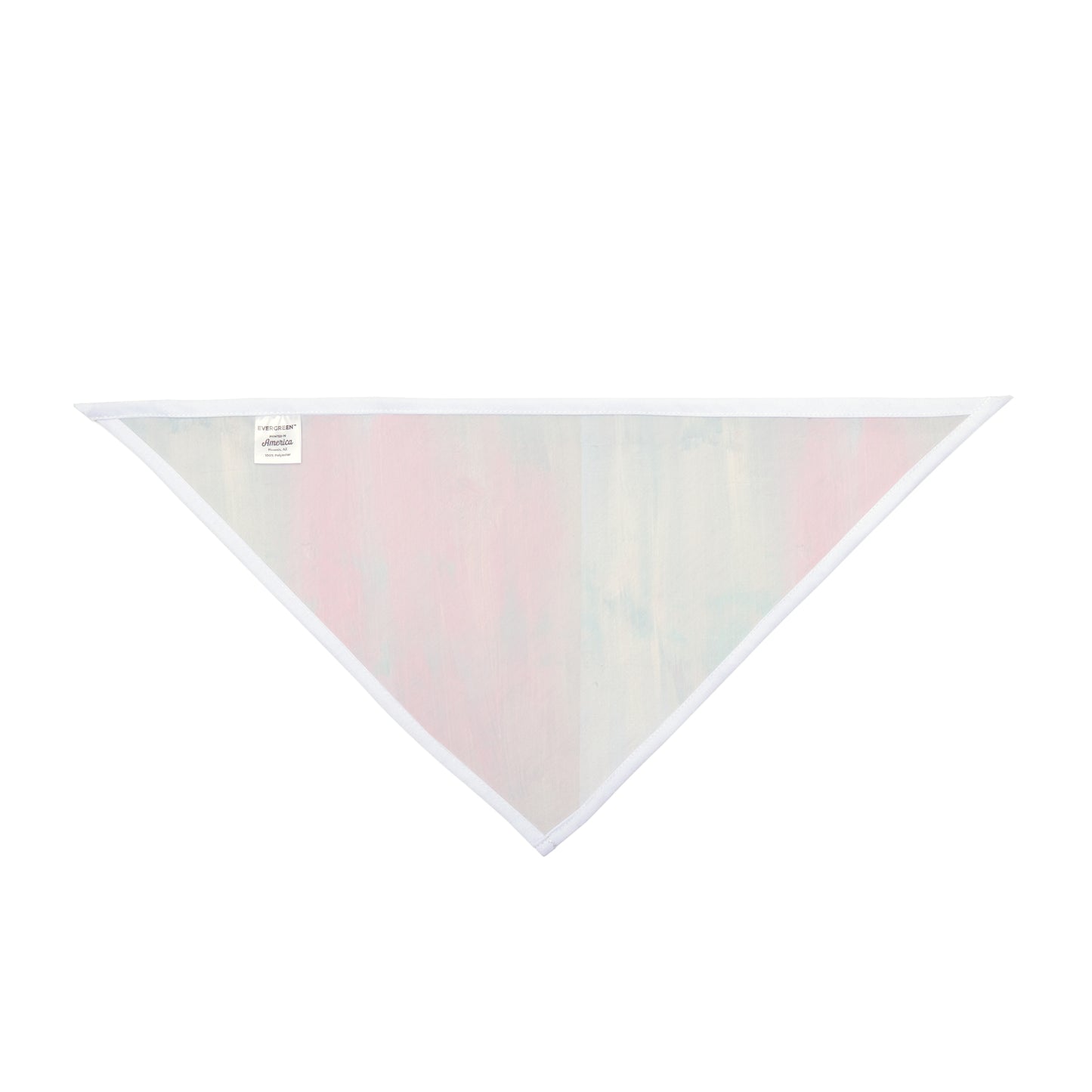 Abstract Watercolor Pet Bandana – Pink & Teal Tie-Dye Triangle Scarf for Dogs & Cats