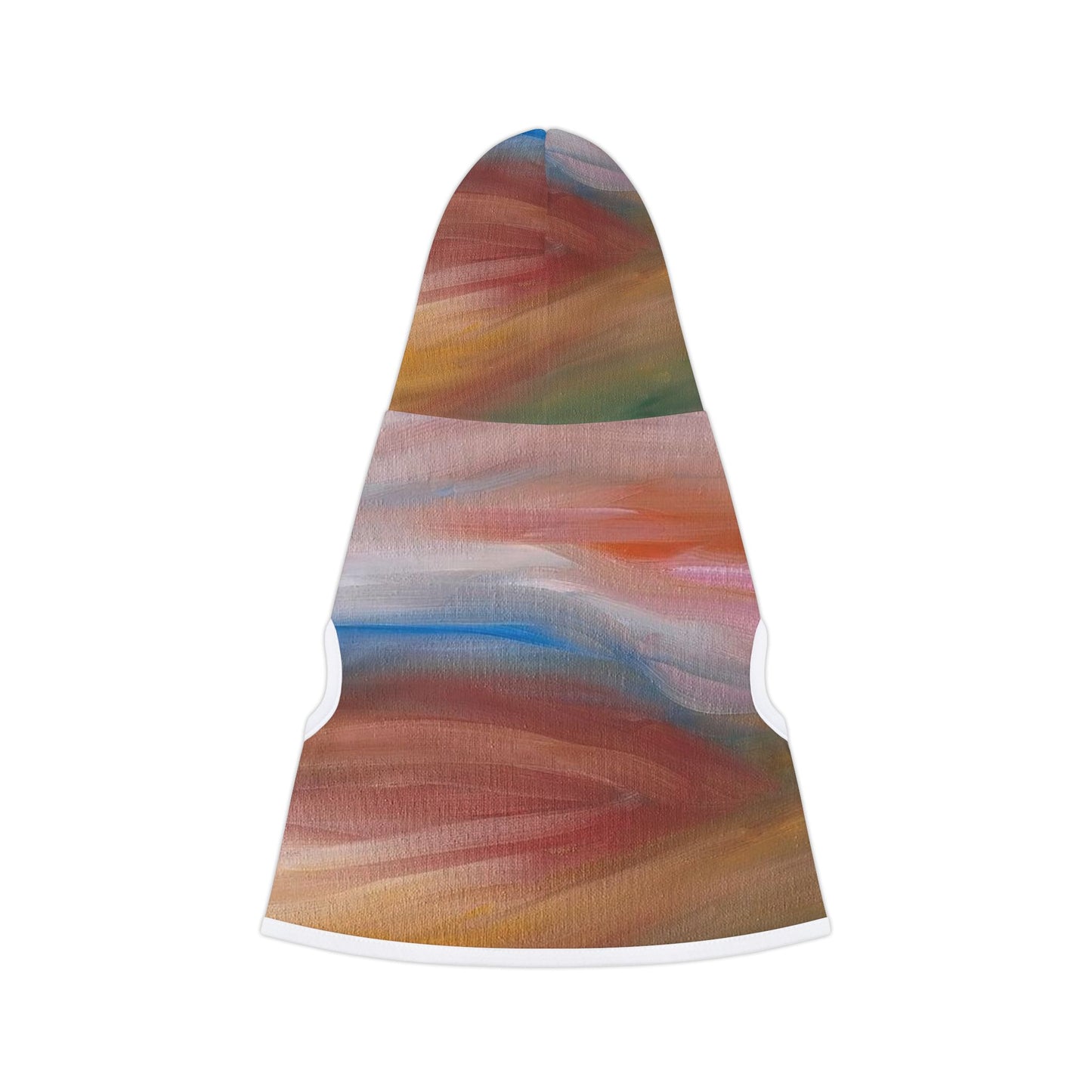 Abstract Watercolor Pet Hoodie - Cozy Colorful Dog & Cat Sweatshirt