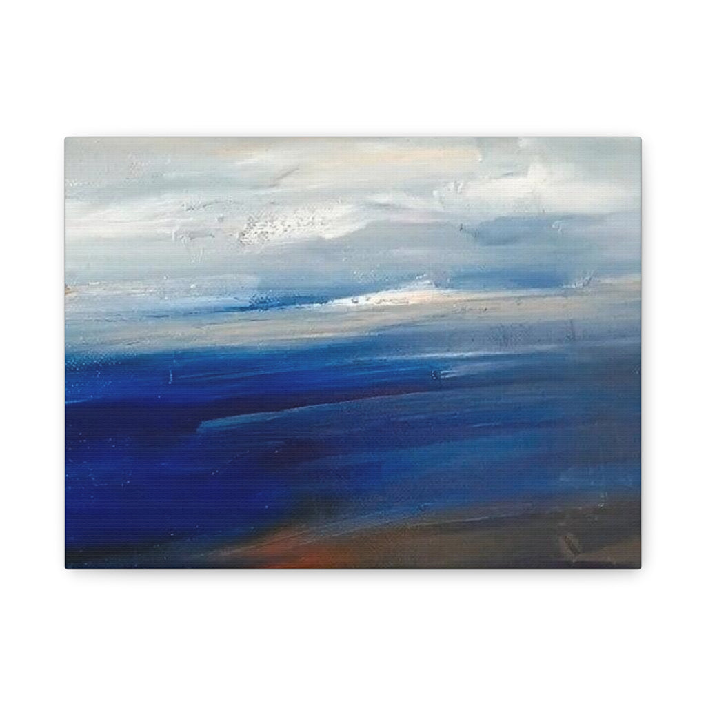Abstract Ocean Landscape Canvas Print — Matte Stretched Wall Art