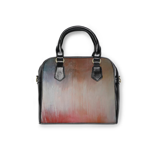 Abstract Ombre Shoulder Handbag — Gradient Leather Tote for Everyday Chic