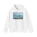 Abstract Ocean Breeze Hoodie — Soothing Blue Seascape Art Sweatshirt
