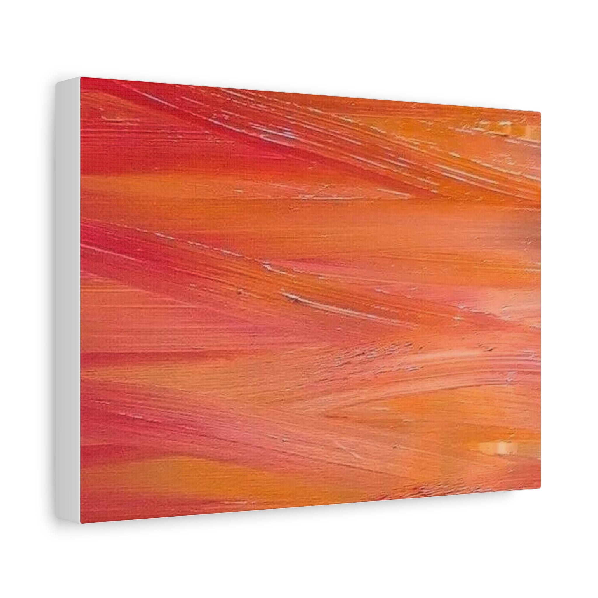 Abstract Orange Sunset Matte Canvas Wall Art — Stretched 1.25"