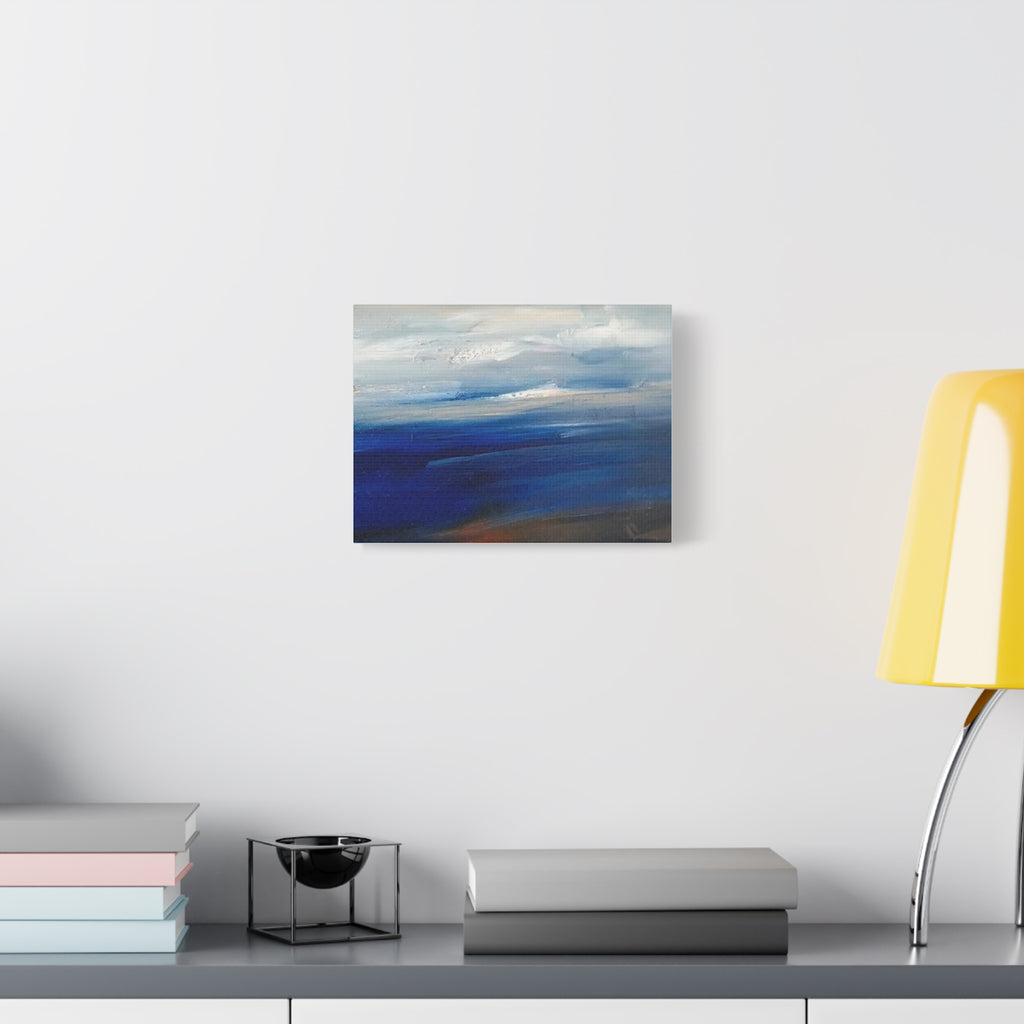 Abstract Ocean Landscape Canvas Print — Matte Stretched Wall Art