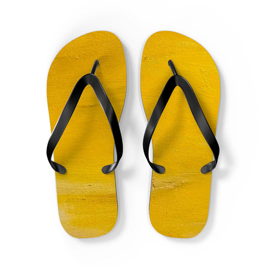 Yellow Beach Flip Flops – Bright Summer Sandals