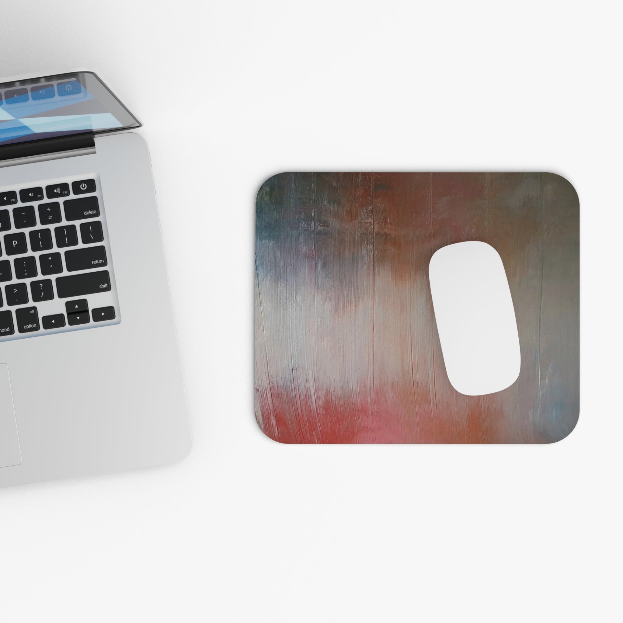 Abstract Dusky Gradient Mouse Pad — Moody Ombre Desk Mat