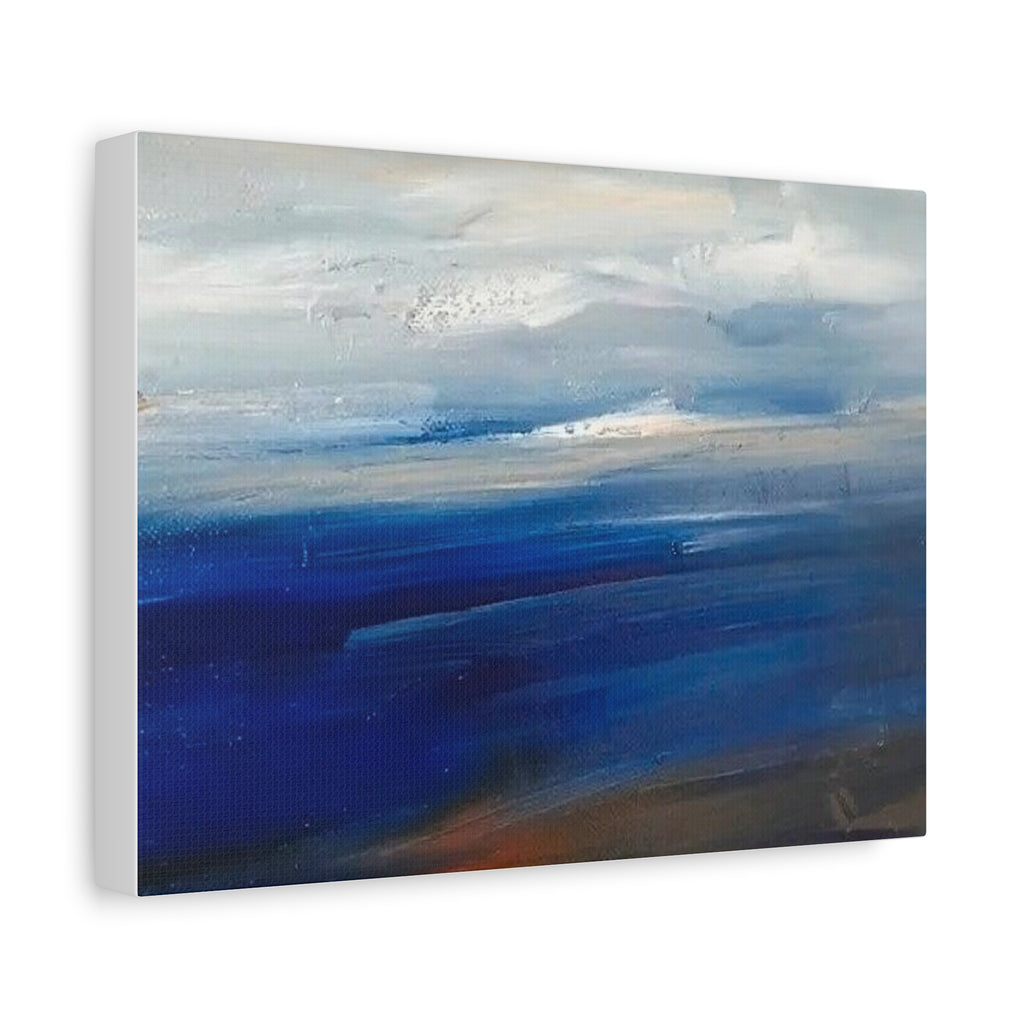 Abstract Ocean Landscape Canvas Print — Matte Stretched Wall Art