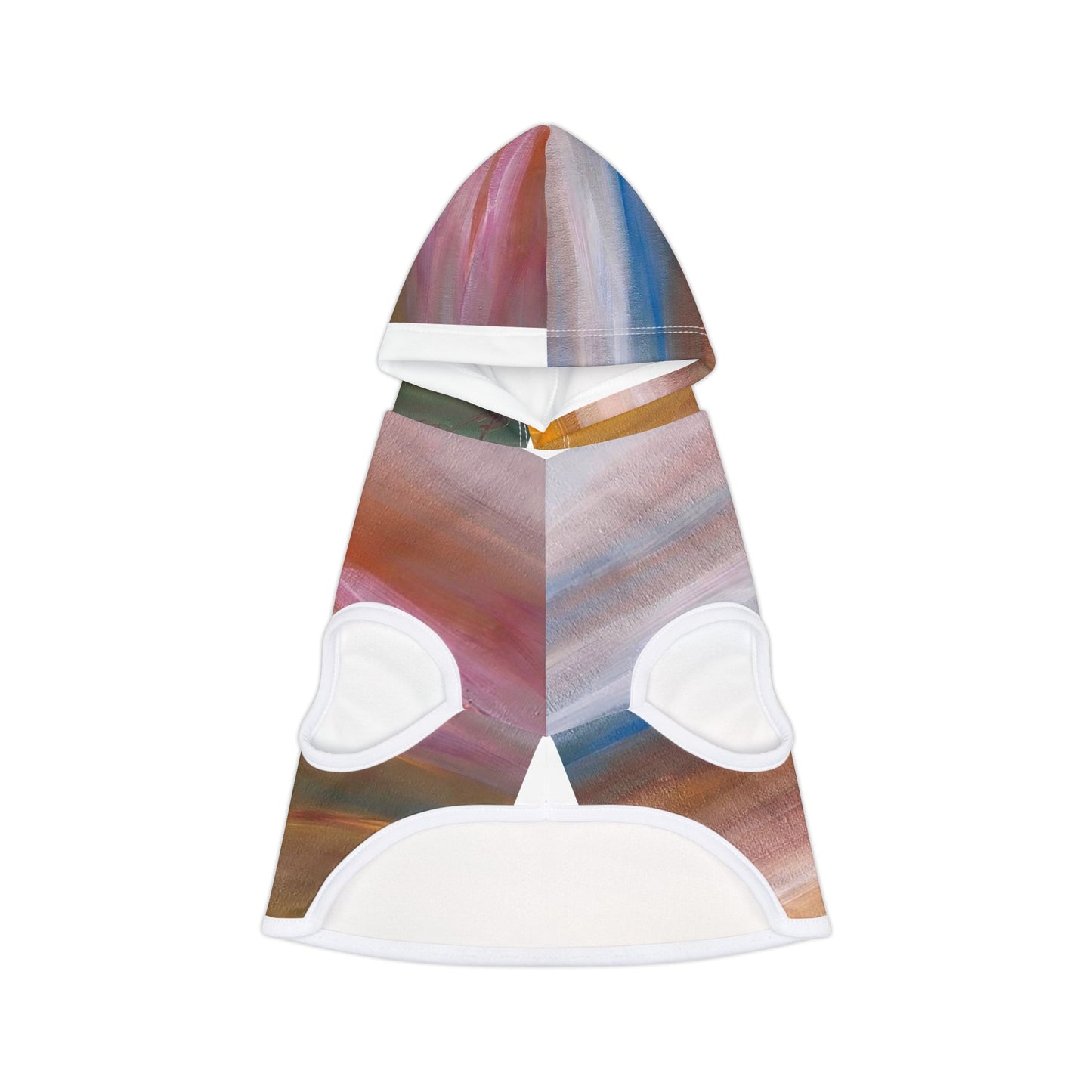 Abstract Watercolor Pet Hoodie - Cozy Colorful Dog & Cat Sweatshirt